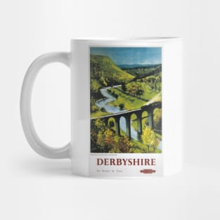 Peak District, Derbyshire - BR, LMR - Vintage Railway Travel Poster - 1948-1965 Mug